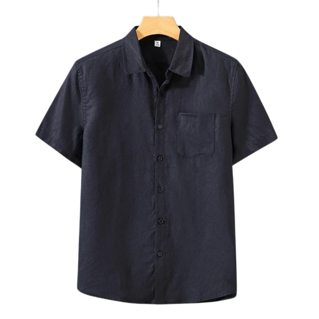 Cannes - Camisa de lino (manga corta)