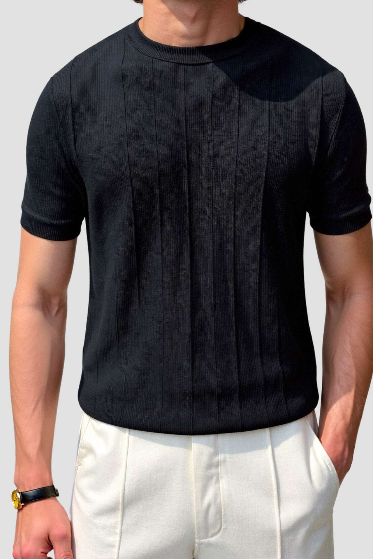Camiseta clásica de rayas gruesas NOBA