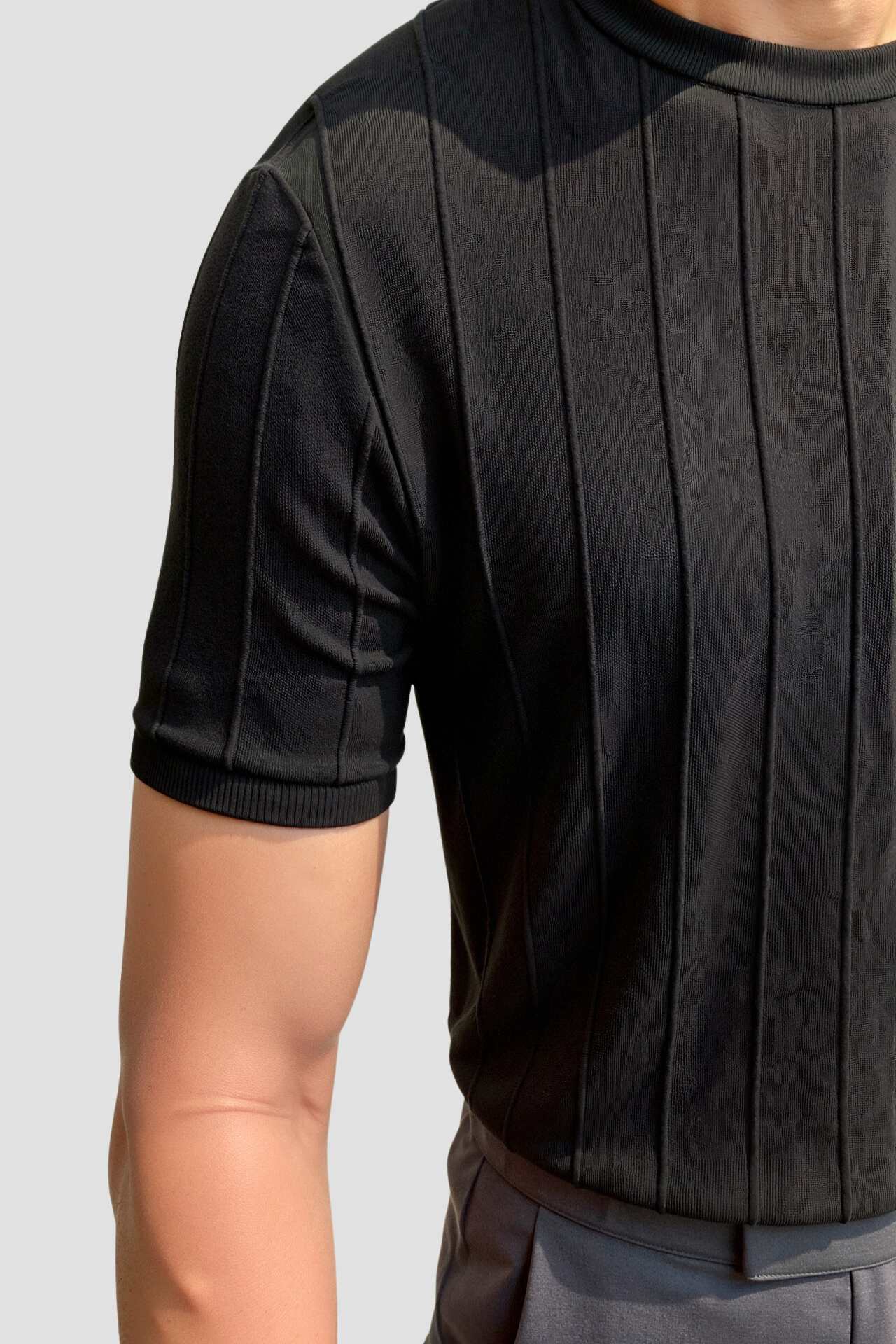 Camiseta clásica de rayas gruesas NOBA