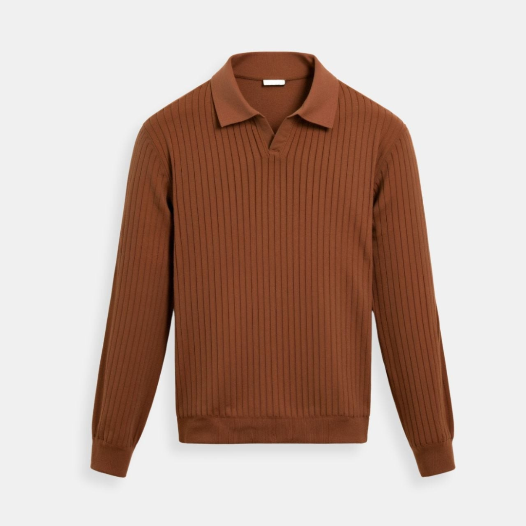 Polo de manga larga a rayas NOBA