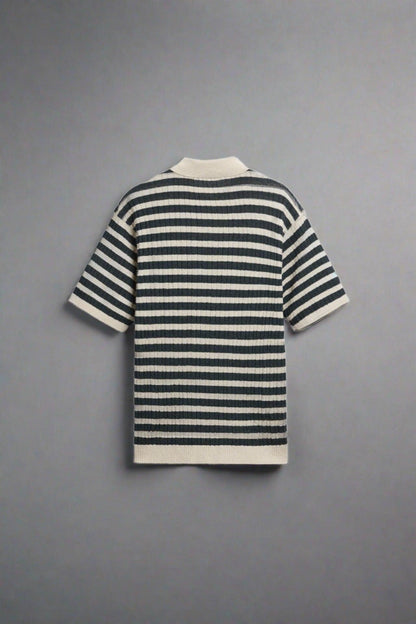 Polo de punto a rayas NOBA
