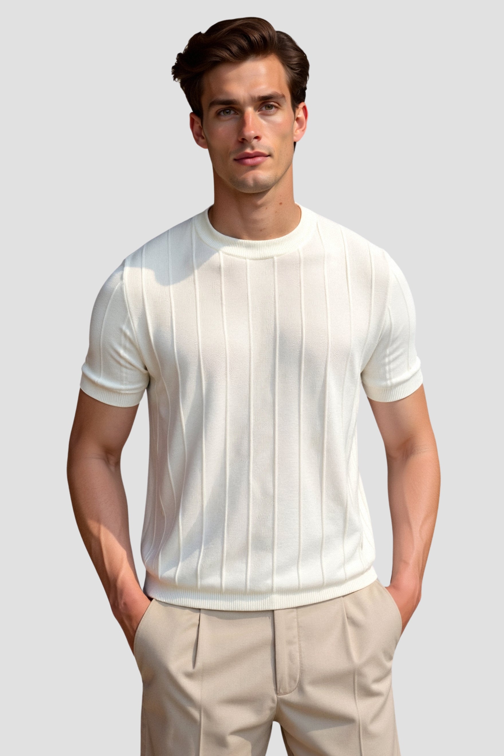 Camiseta clásica de rayas gruesas NOBA 