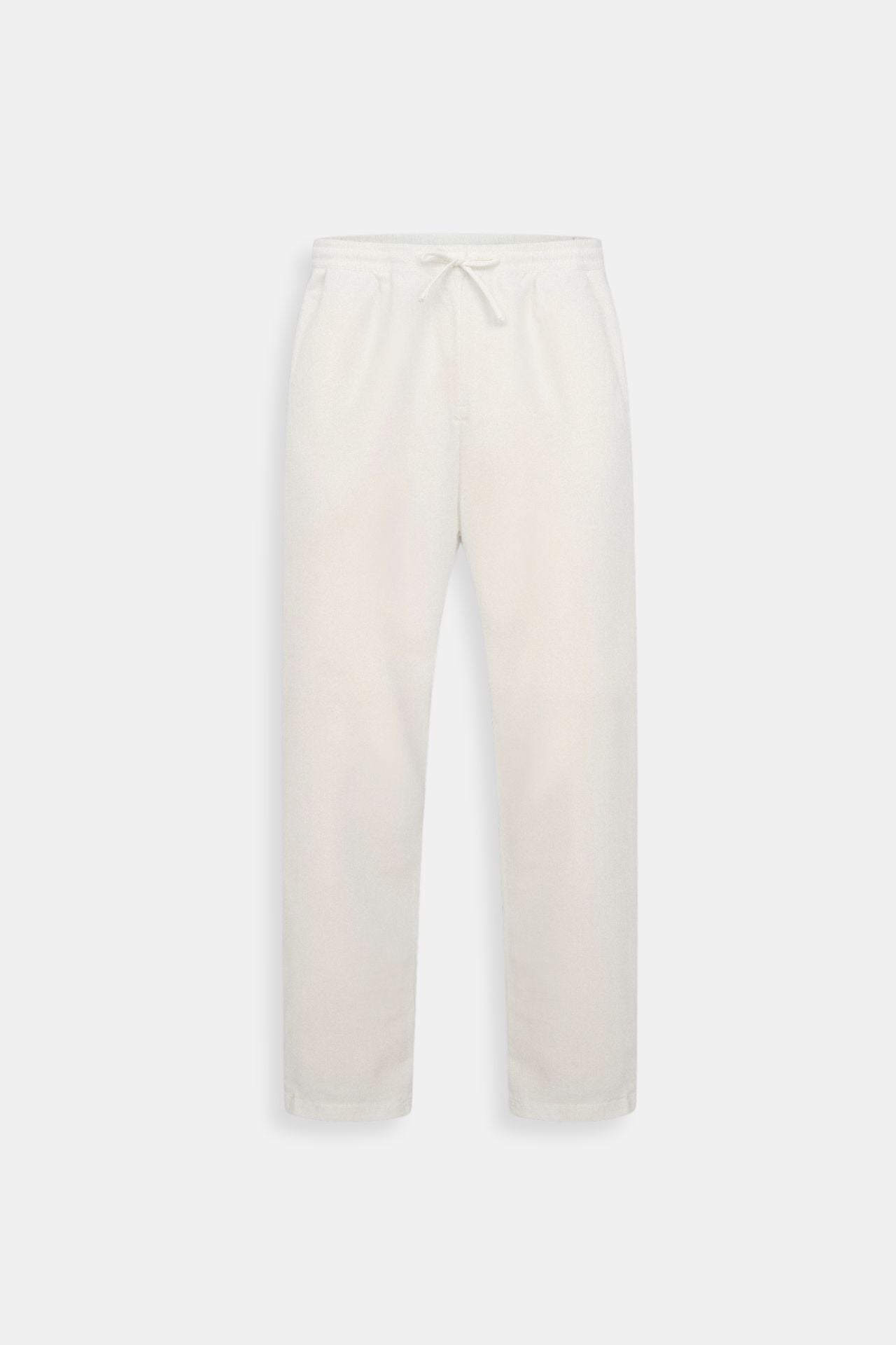 Pantalones con cordón de mezcla de algodón y lino NOBA