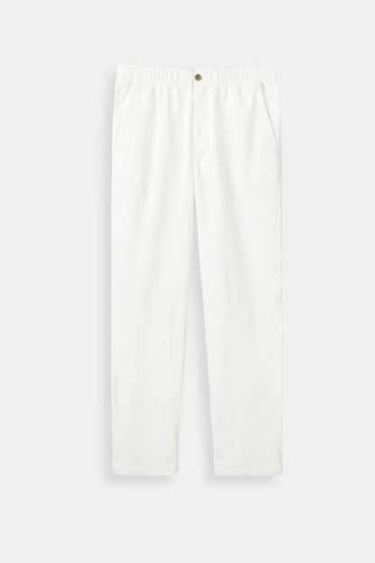 Pantalones holgados de lino de corte regular NOBA