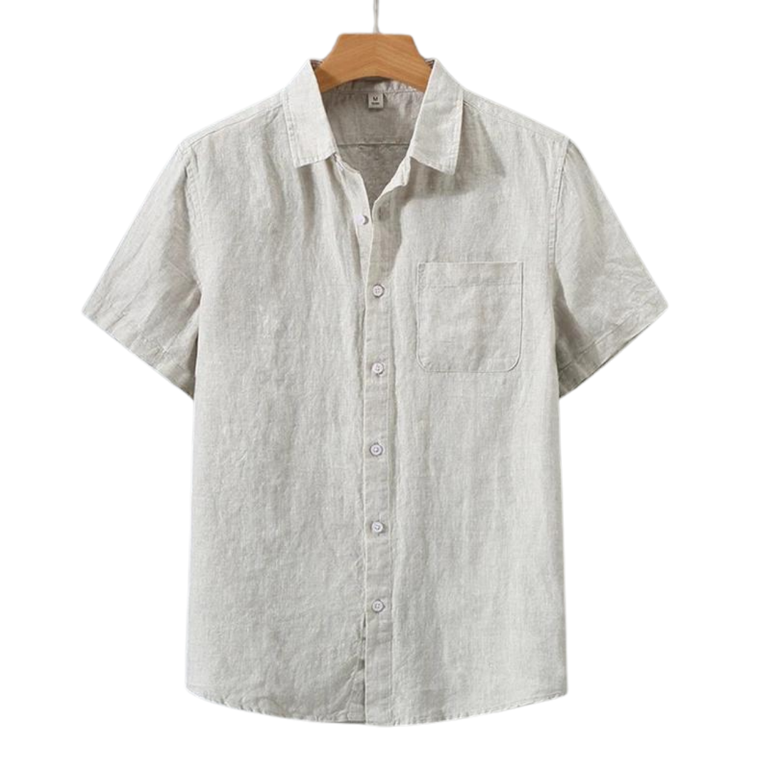 Cannes - Camisa de lino (manga corta)