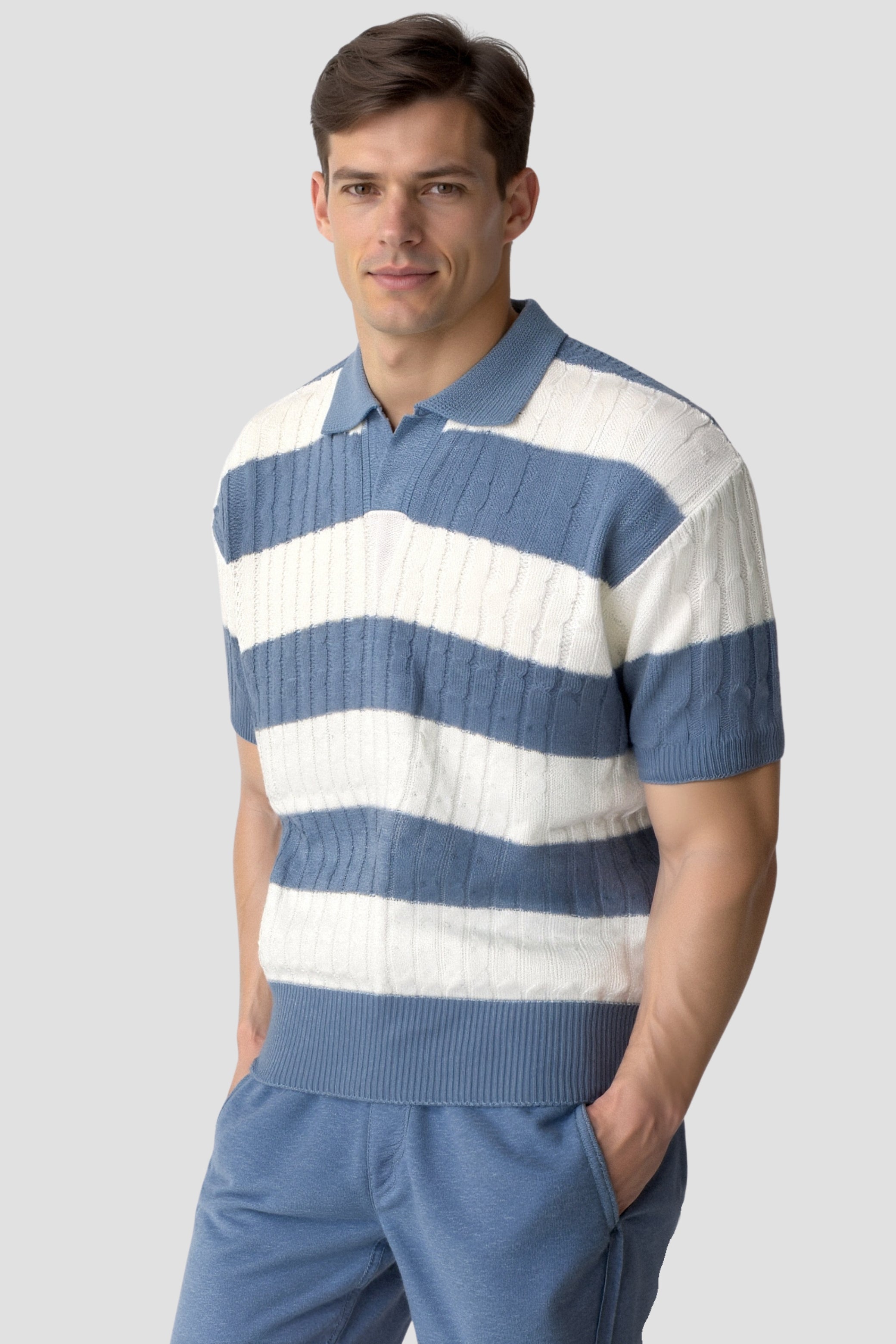 Polo de rayas blancas NOBA 