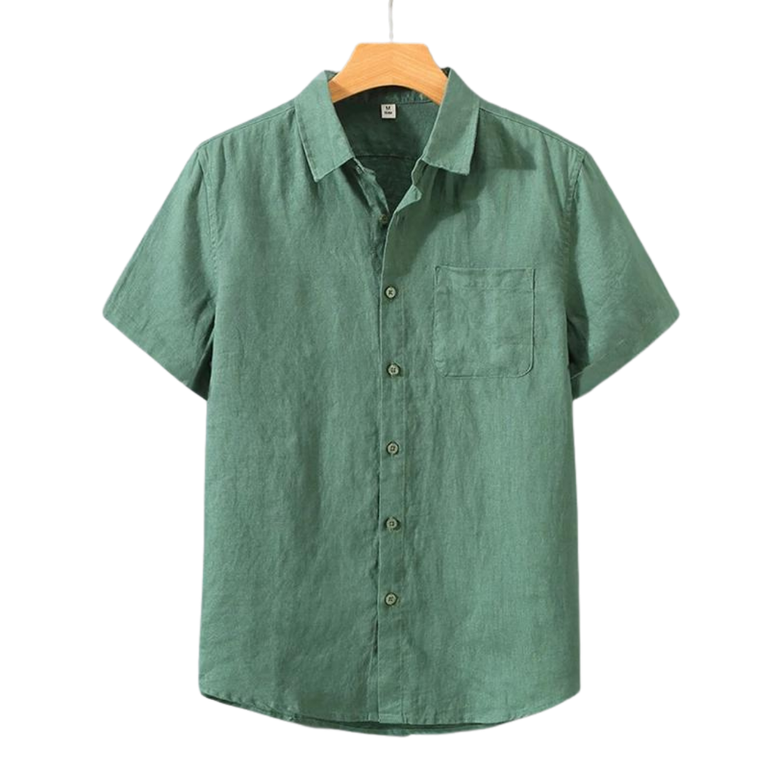 Cannes - Camisa de lino (manga corta)