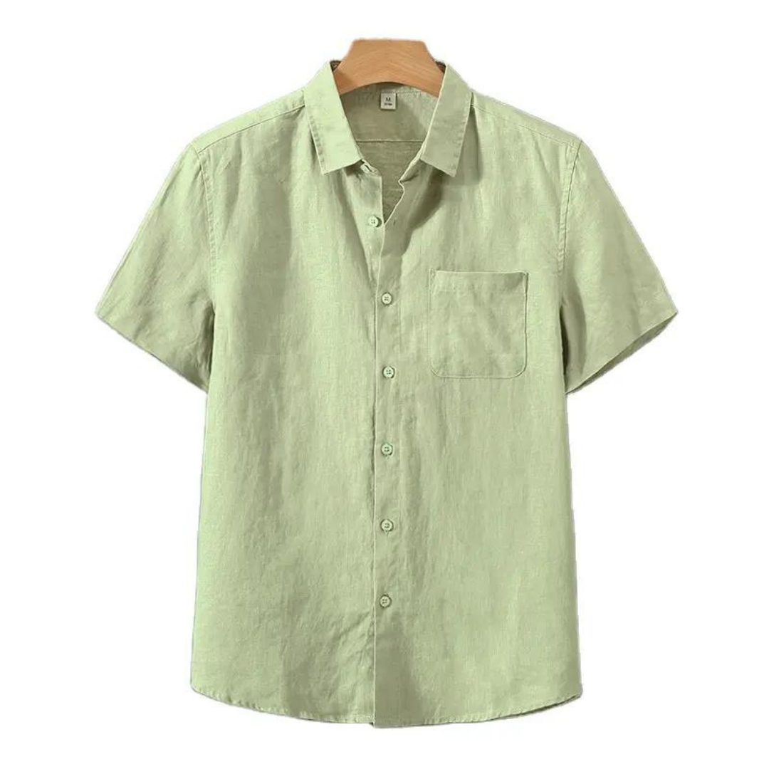 Cannes - Camisa de lino (manga corta)