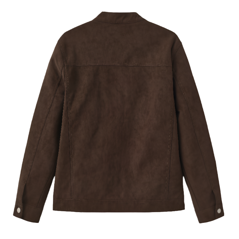 Chaqueta de cuero de gamuza