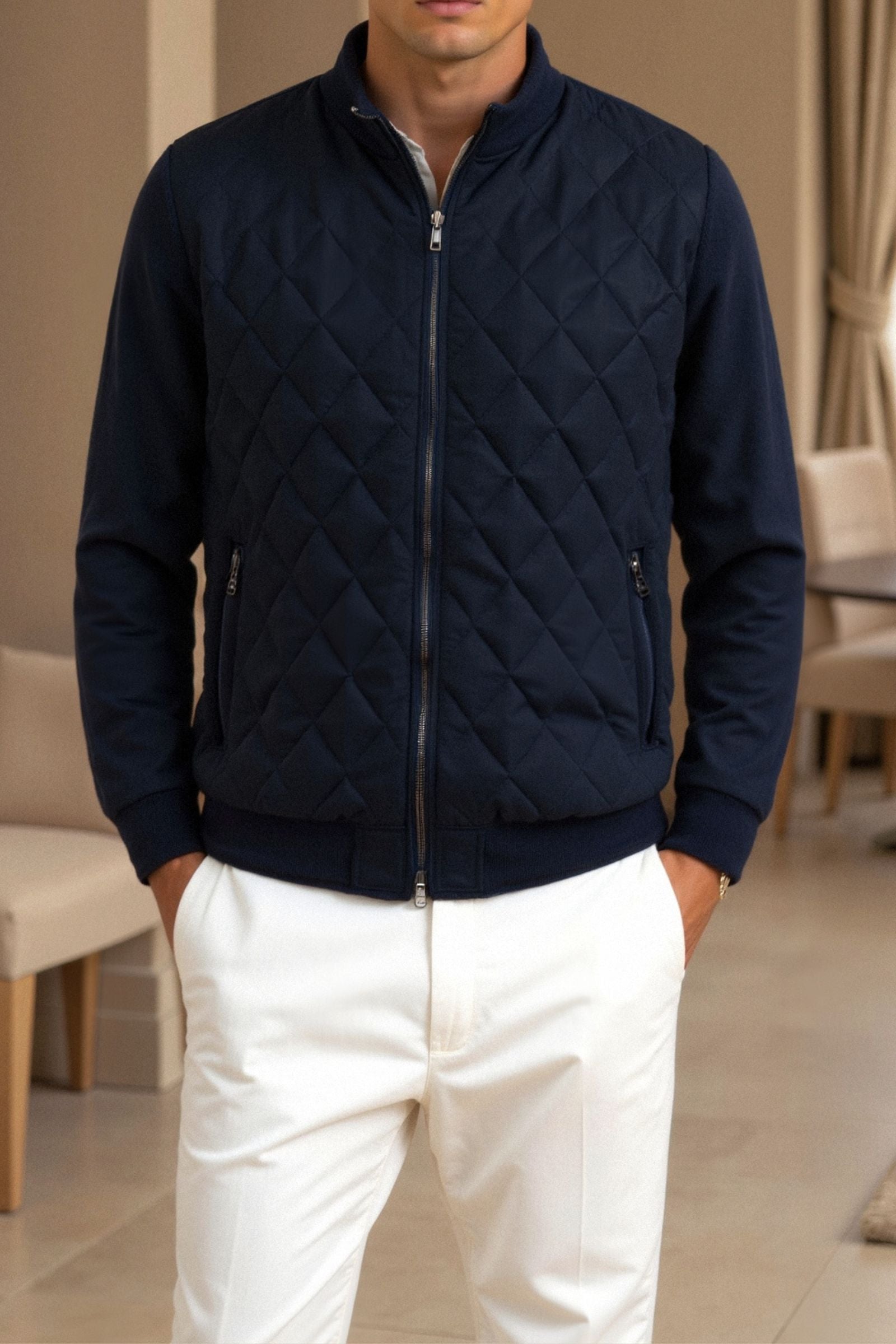 Chaqueta acolchada clásica premium