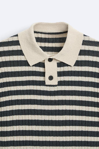Polo de punto a rayas NOBA