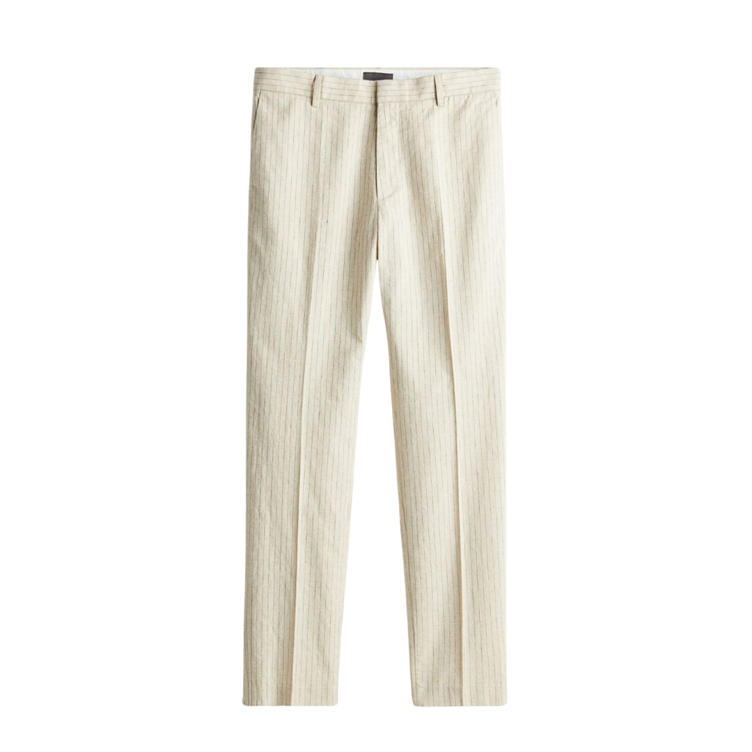 Pantalones chinos elegantes y espaciales ajustados 