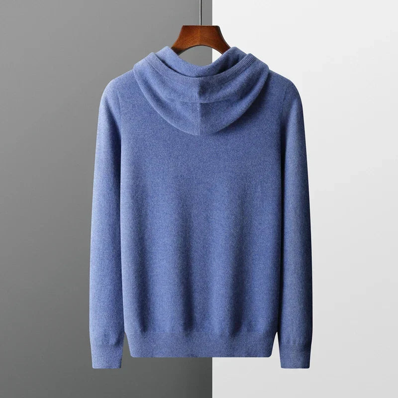 KAPUZENPULLOVER AUS 100 % KASCHMIR