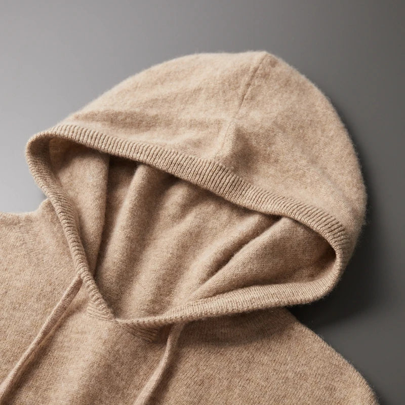 KAPUZENPULLOVER AUS 100 % KASCHMIR