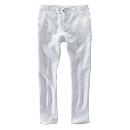 Pantalones casuales 100% lino
