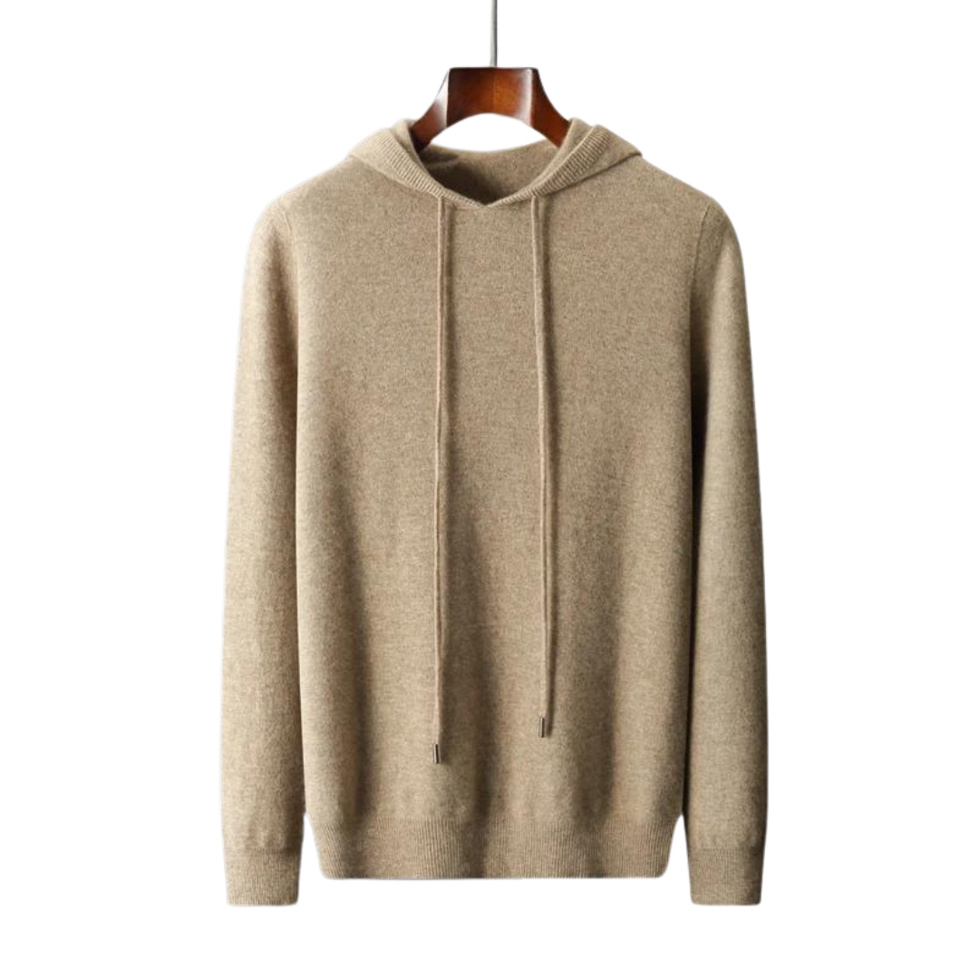 KAPUZENPULLOVER AUS 100 % KASCHMIR