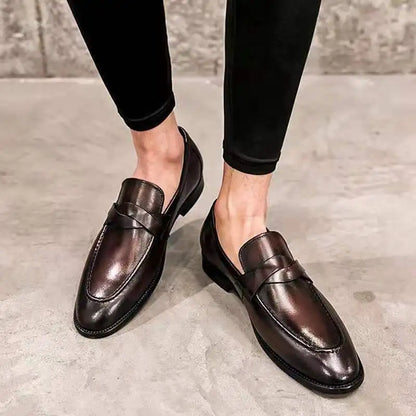 Mocasines casuales de cuero