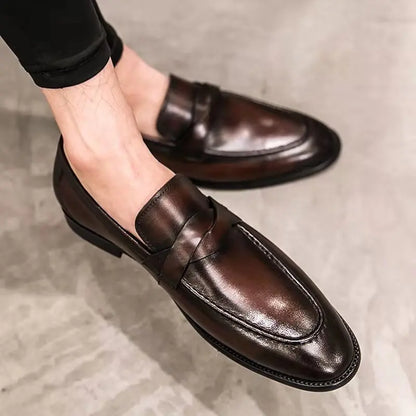 Mocasines casuales de cuero