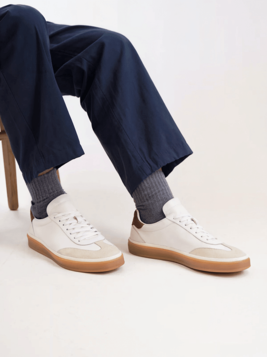 Zapatillas casuales de cuero