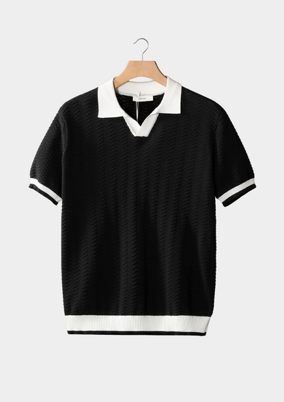 POLO NOBA CON TEXTURA EN CONTRASTE