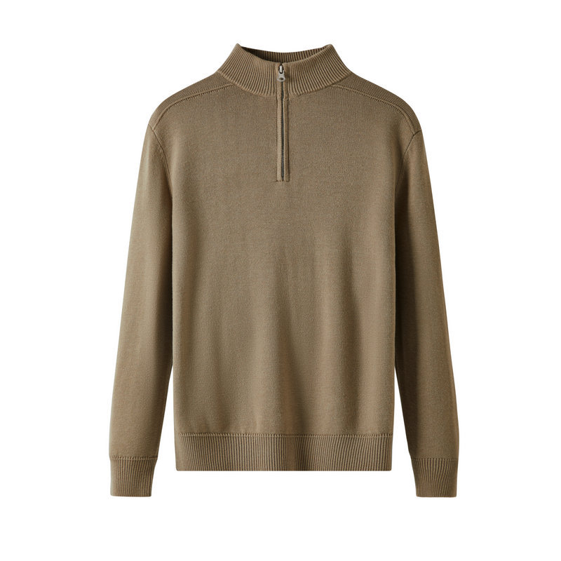 Chaqueta con cremallera 100 % lana merino