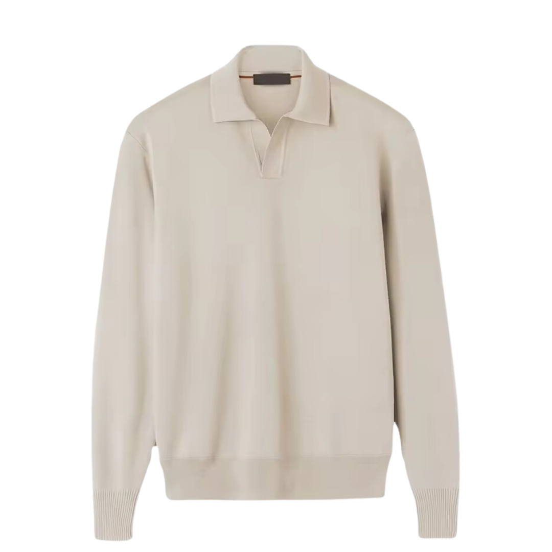 Polo de manga larga de punto 