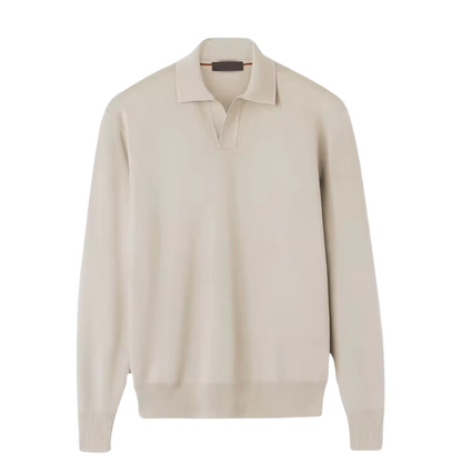 Polo de manga larga de punto 