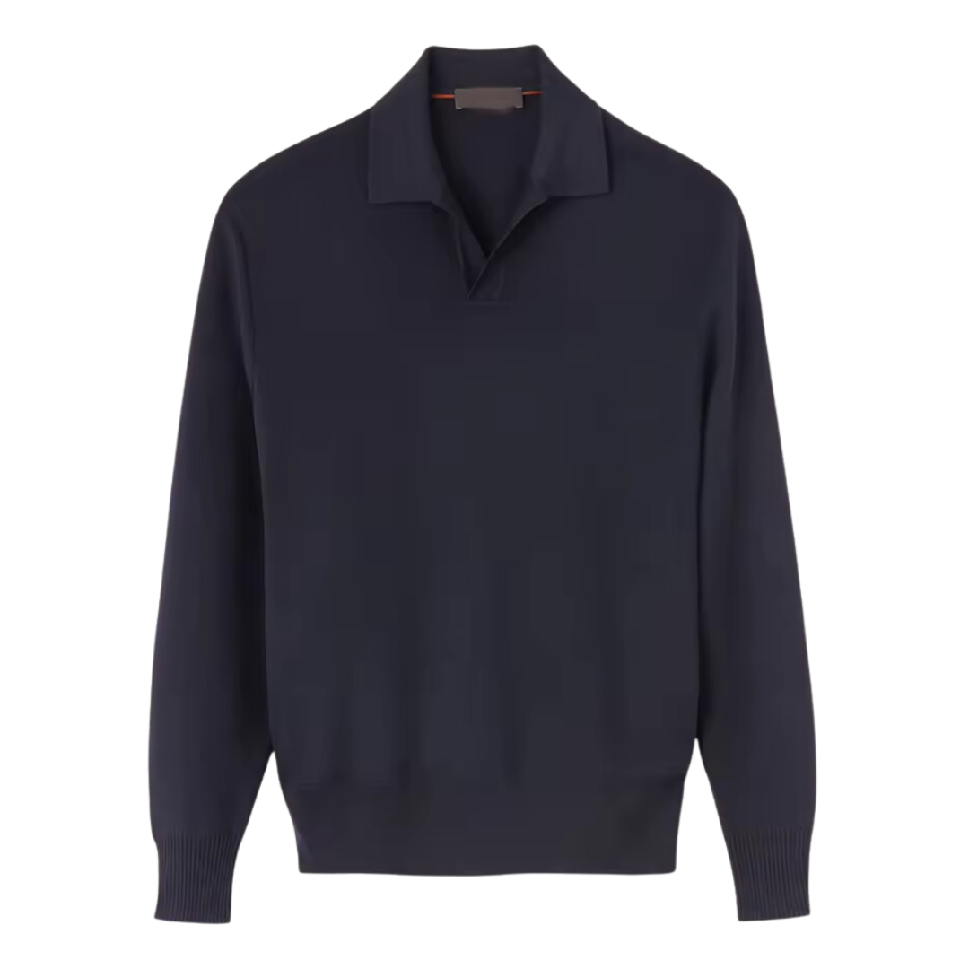 Polo de manga larga de punto 